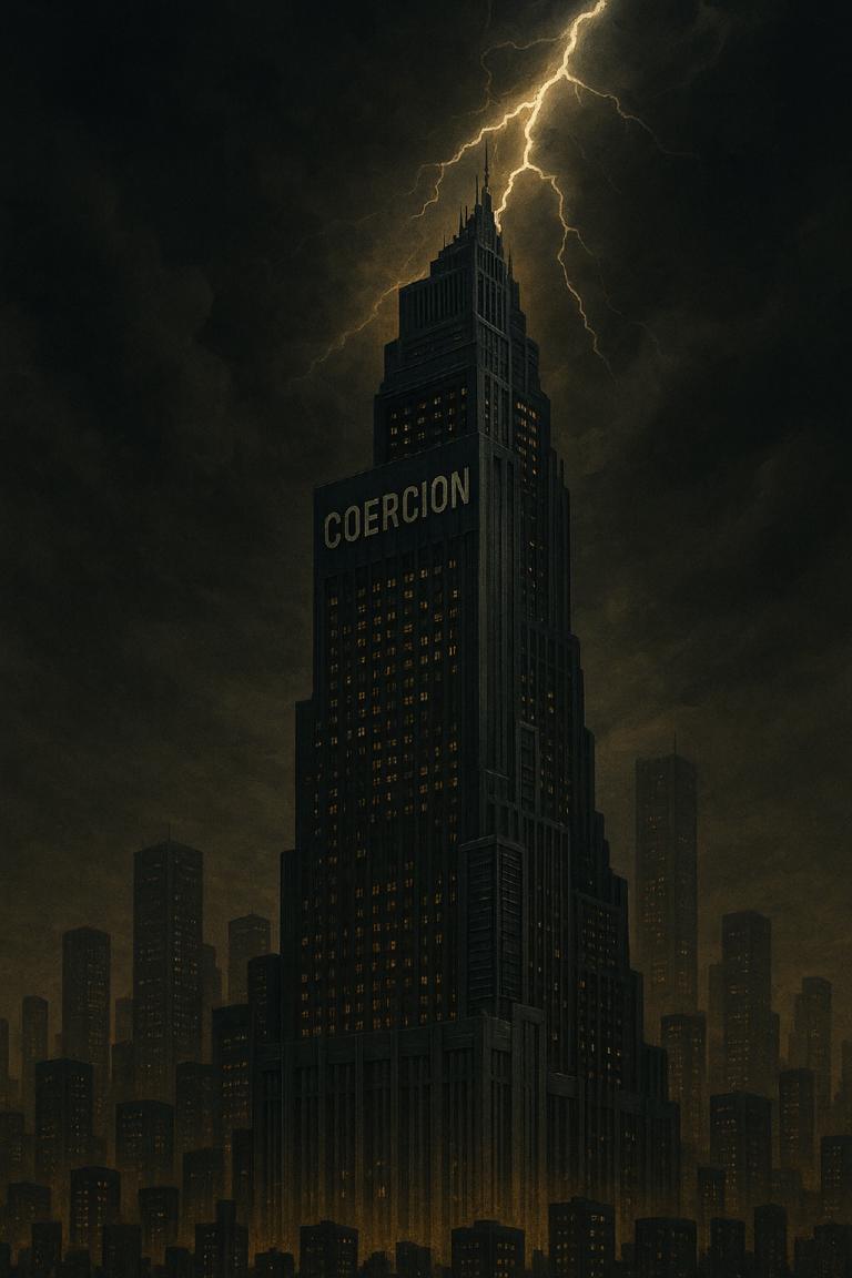 the ziggurat of coercion reaches into heaven