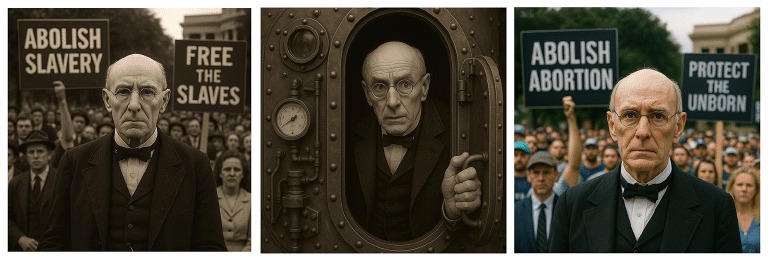 Imagine: William Lloyd Garrison at an antiabortion rally