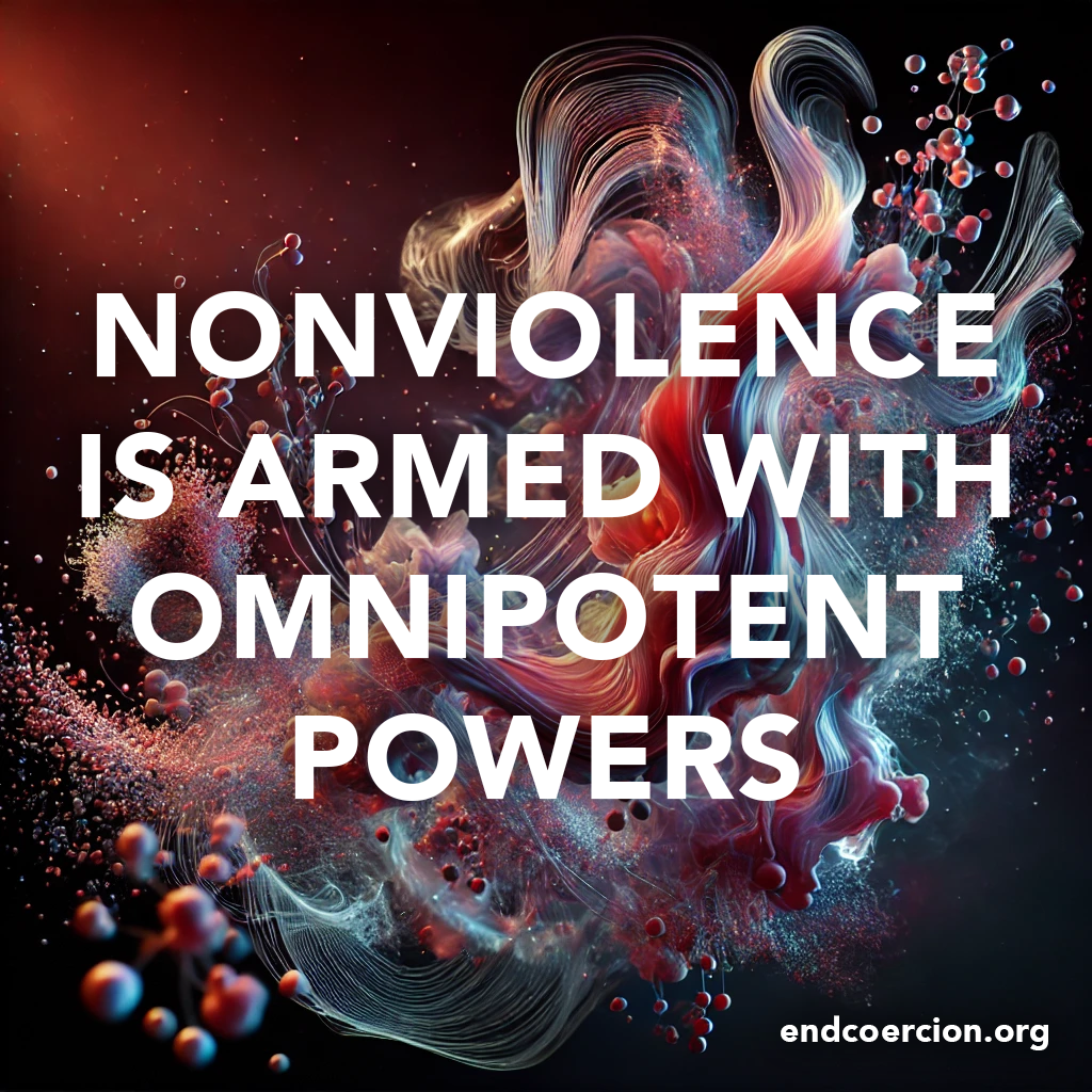 nonviolence is armed with omnipotent powers